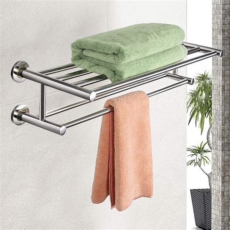 wall mounted metal towel rack